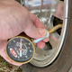 I got to use this great vintage tire gauge a friend found for me, so that was fun
